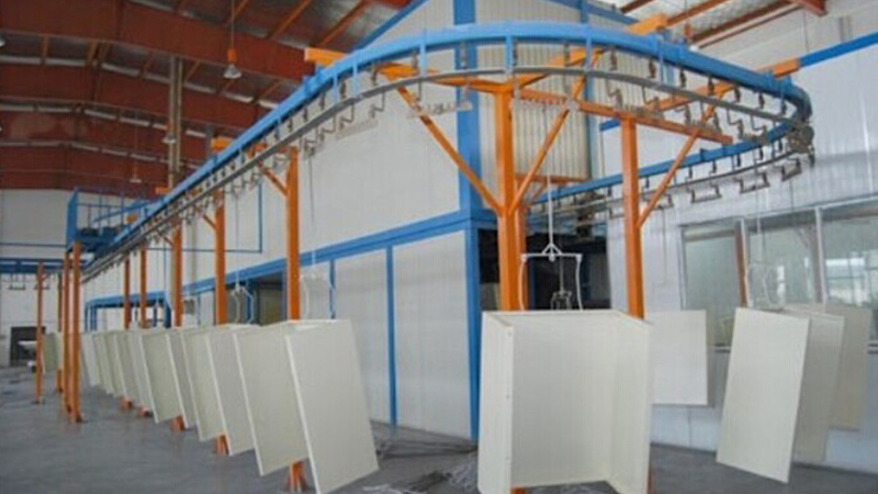 Hardware products painting production line