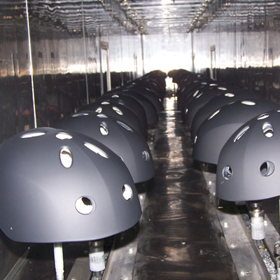 Helmet automatic painting line