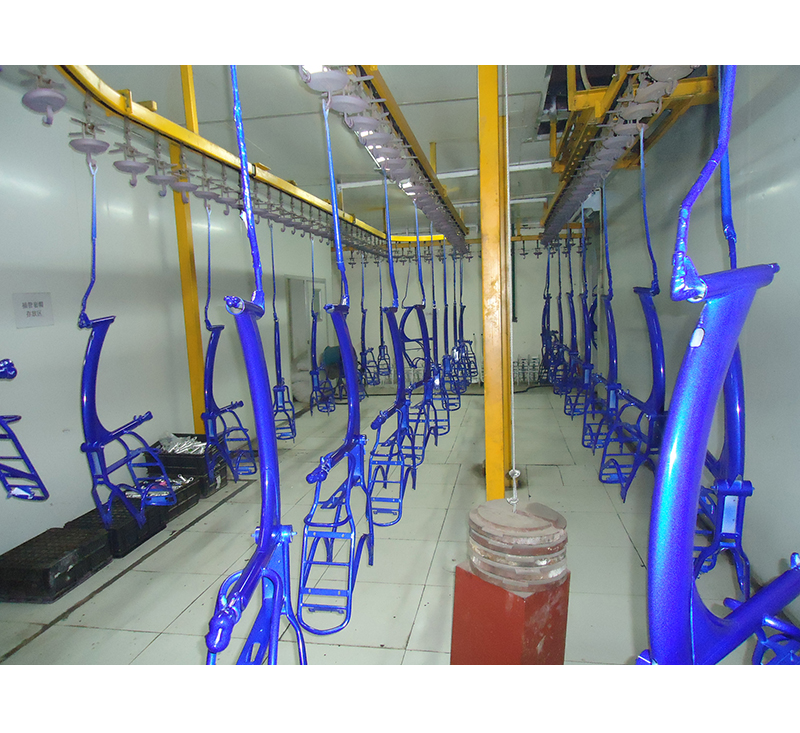 Metal powder coating line