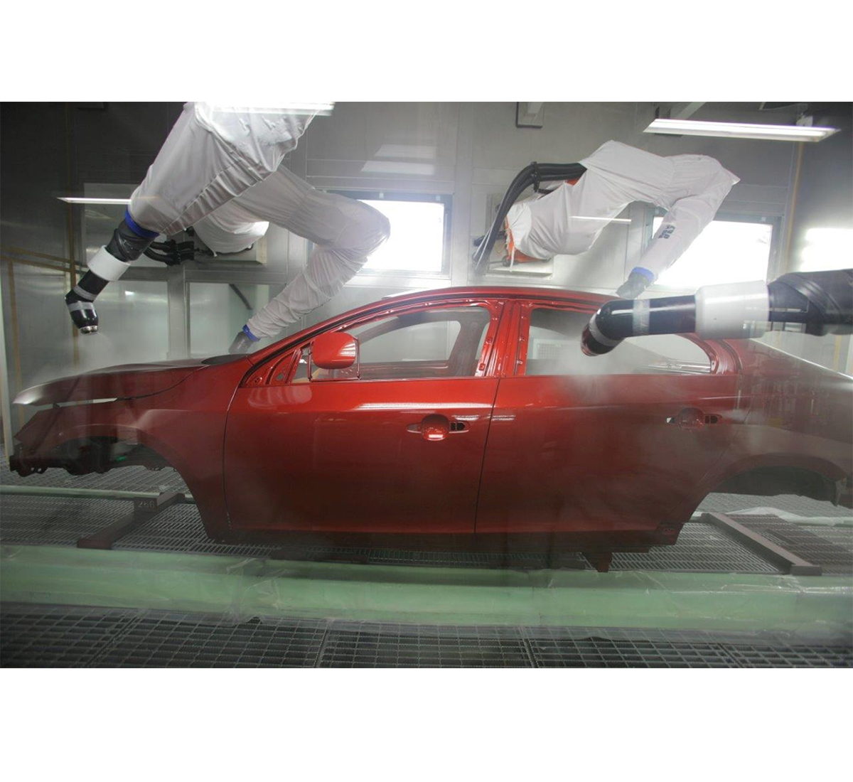 Automotive coating production line